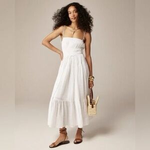 Clio dress in textured gauze- J.Crew